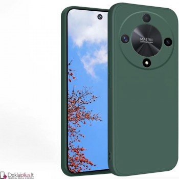 Liquid Air silikoninis žalias dėklas - su kameros apsauga (Huawei Honor Magic 6 Lite)